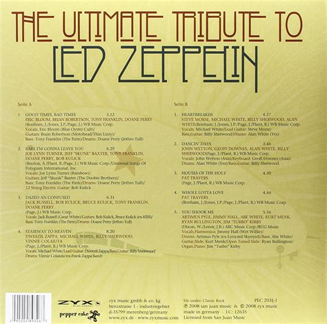 Пластинка Ultimate Tribute To Led Zeppelin Various Artists Купить