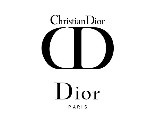 Cristiano Dior París Marca Logo Negro Diseño Símbolo Lujo Ropa Moda