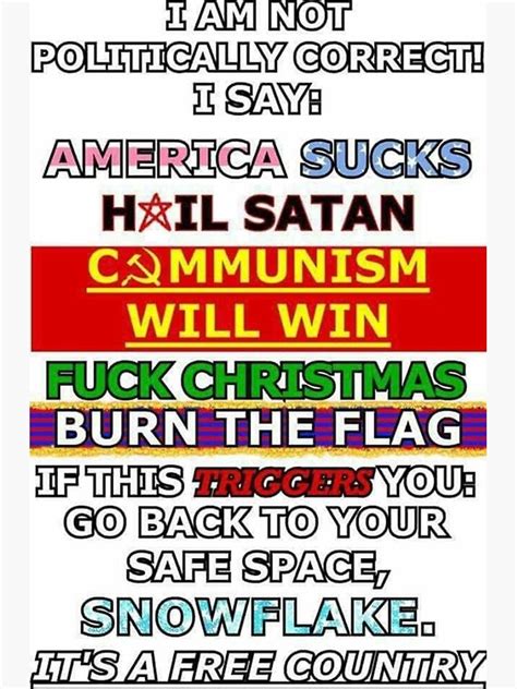 Leftist Political Correctness Meme Sticker Sticker By Dru1138 Redbubble