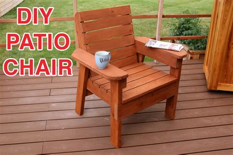 Adirondack lawn chair and table. DIY Patio Chair Plans and Tutorial - Step by Step Videos ...