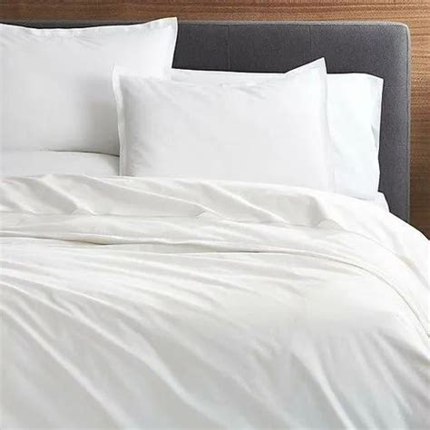 Plain White Cotton Satin 60s Bed Sheet 300tc At Rs 700piece In