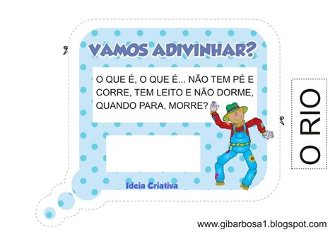 Colando Adivinhas Projeto Folclore Ideia Criativa Gi Carvalho
