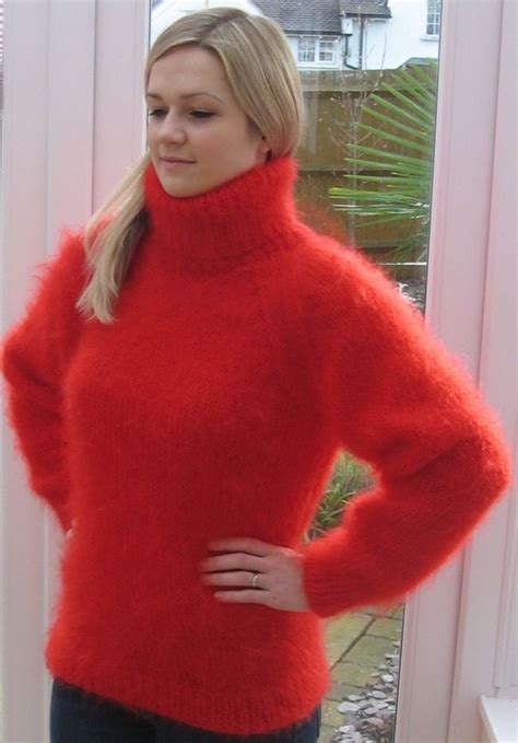 untitled red turtleneck sweater beautiful womens sweaters angora sweater
