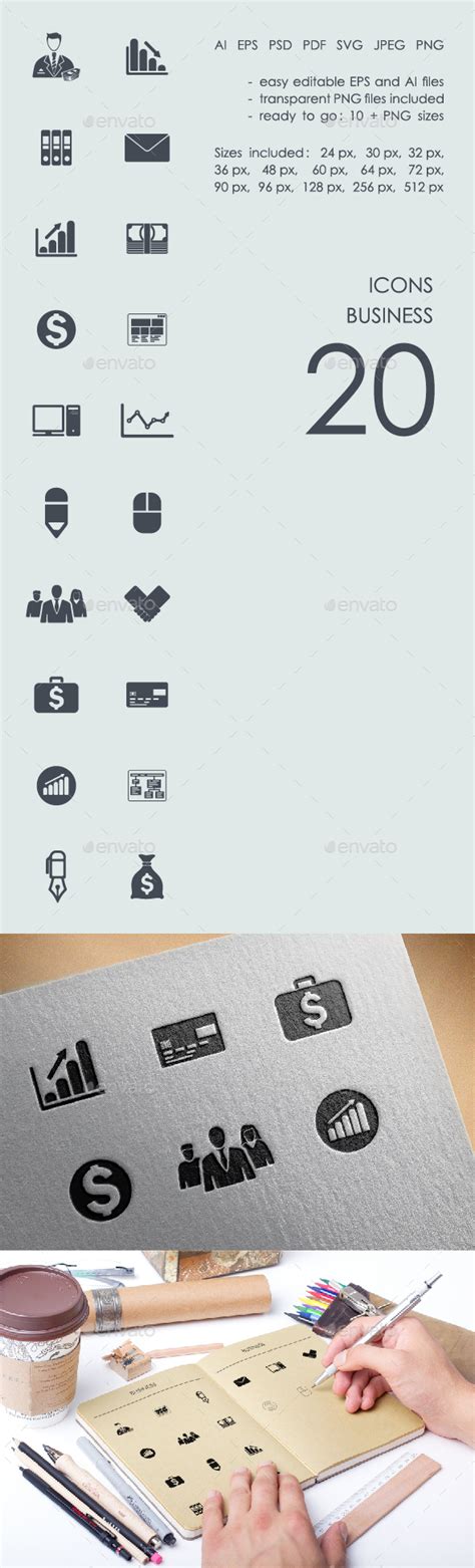 Business Icons By Palaudesign Graphicriver
