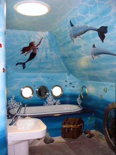 The quality kids bathroom accessories with competitive price. childrens-bathroom-1 | Mermaid bathroom decor, Little ...