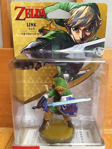 Amiibo Link Skyward Sword The Legend Of Zelda Nitendo 3ds Japan Figure