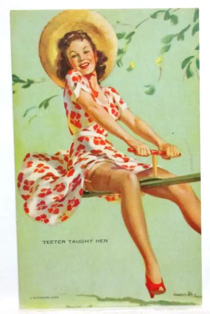 1944 Gil Elvgren Follies Girls Pinup Mutoscope Card Belle Ringer 21 24 Picclick