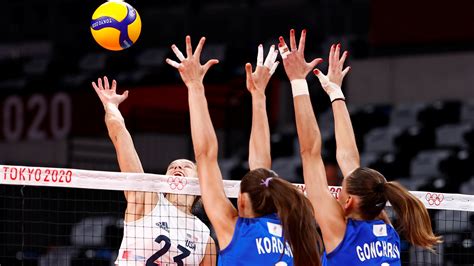 Volleyball U S Crushed By ROC After Thompson Injury China Eliminated