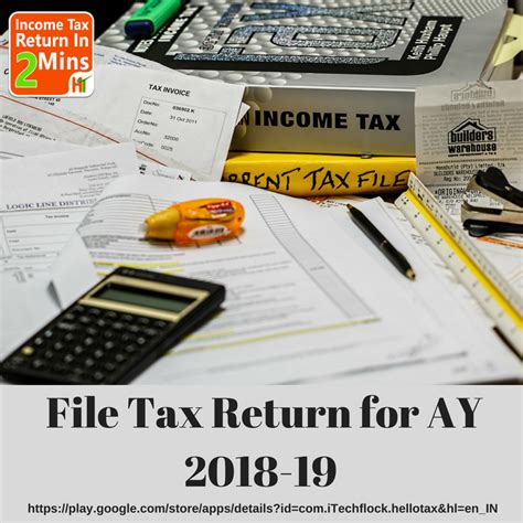 Steps before filing your taxes: File Tax Return for AY 2018-19 We introduce you to this easy, cost effective, and user friendly ...