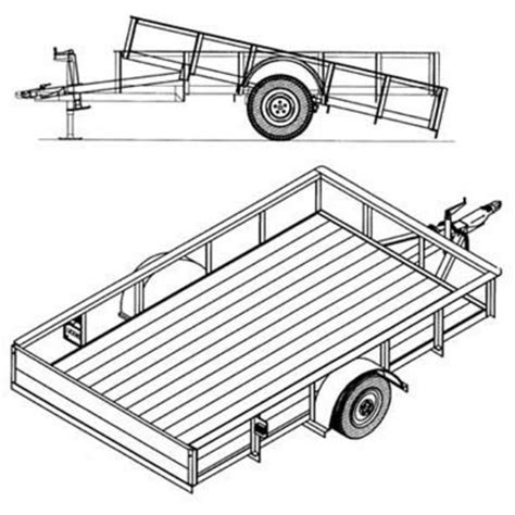 Trailer Blueprints — 10ft X 6ft Utility Trailer Northern Tool