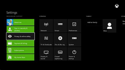 Privacy And Online Safety Xbox One Adjust Default Privacy Settings