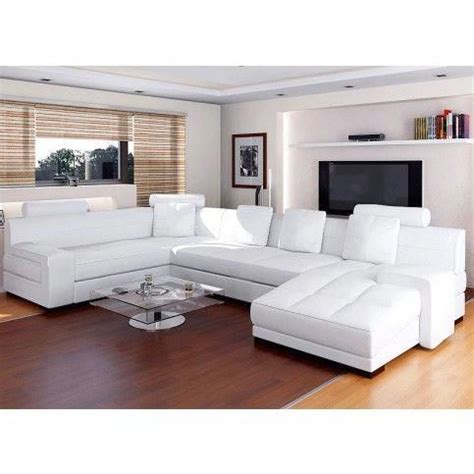 urbano white leather sectional sofa set rsf white furniture living