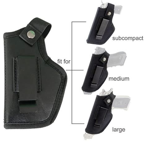 2020 New Leather Tactical Concealed Carry Pistol Holster Metal Clip Iwb Owb Belt For Right And