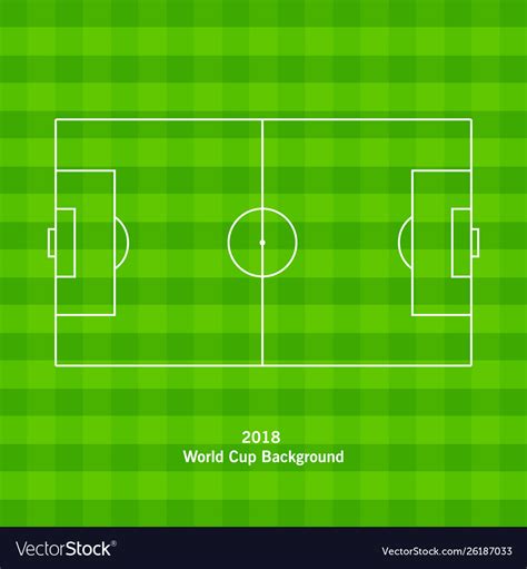 Soccer Field Or Football Playground Royalty Free Vector