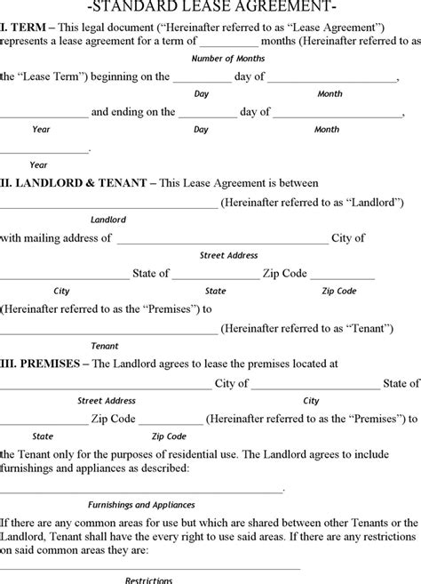Free Arkansas Residential Lease Agreement Form Pdf 172kb 7 Pages