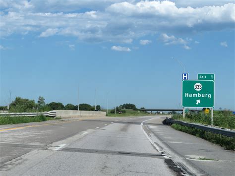 Iowa Interstate 29 Northbound Cross Country Roads