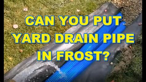 There are many different pipes in this area that connect to locations all over the mushroom kingdom, such as dimble wood Can I Put My Yard Drain Pipe in the Frost? - YouTube