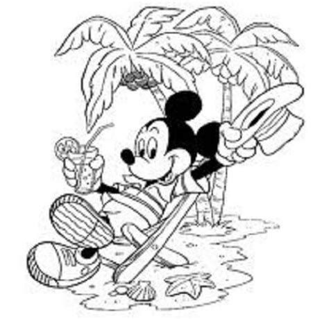 Flowers are there to compliment her beauty at the background. Mickey Mouse Summer Coloring Pages | Coloring Pages Trend ...