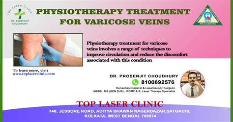 Physiotherapy Treatment For Varicose Veins Top Laser Clinic