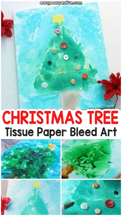 Christmas Tree Tissue Paper Bleed Art Easy Peasy And Fun Christmas