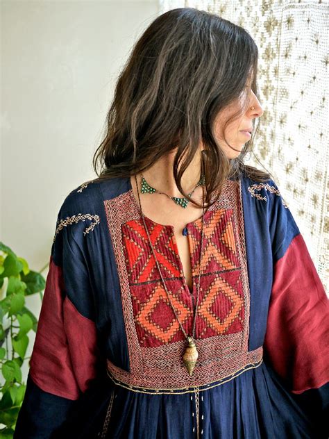 Vintage Nomad Afghanistan Embroidered Dress