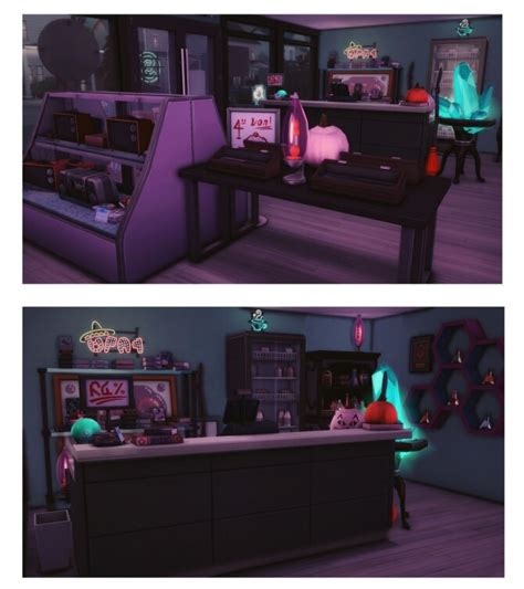 Neon Town Witch Store At Wiz Creations The Sims 4 Catalog