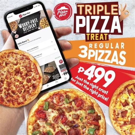 Pizza Hut Triple Pizza Treat For P499 And MORE PROMOS PROUD KURIPOT