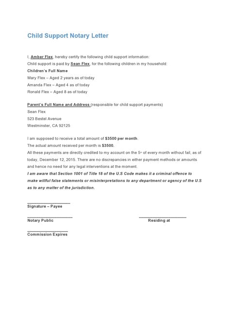 30 Free Notarized Letter Templates Notary Letters Templatearchive