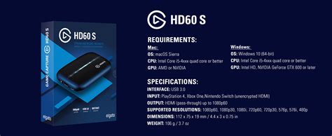 Elgato Hd60 S Usb30 External Capture Card Stream And