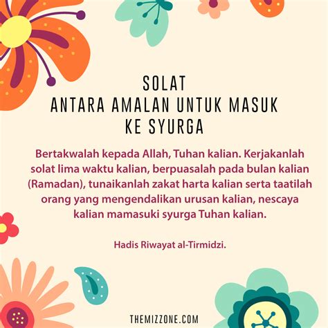 11 Koleksi Hadis Pendek Tentang Solat Fardhu Dan Sunat The Mizzone