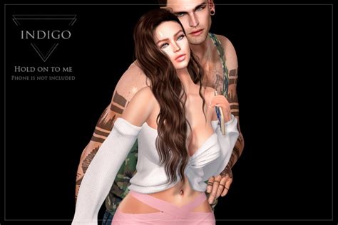 Second Life Marketplace Indigo Couple Pose Hold On To Me Bento