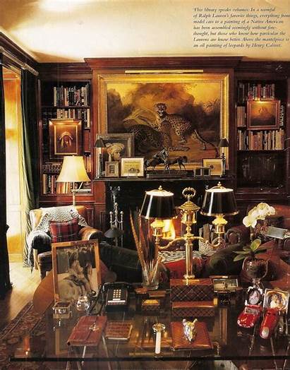 Ralph Lauren Bedford Library Decor English Country