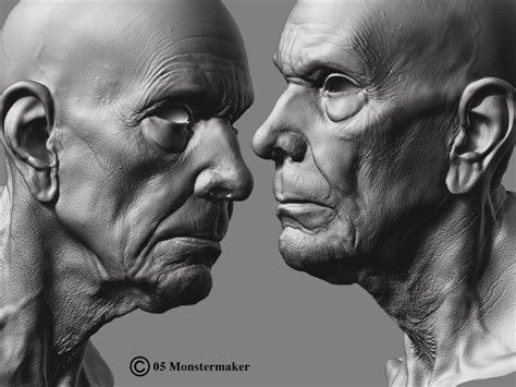 Monstermaker's old man Now with free skin tex alphas - ZBrushCentral