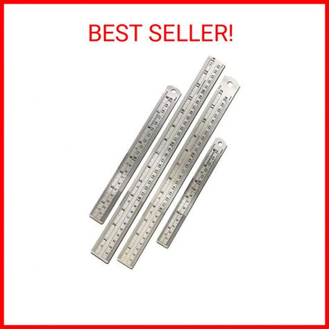 Mr Pen Steel Rulers 6 8 12 14 Inch Metal Rulers Pack Of 4 Ebay