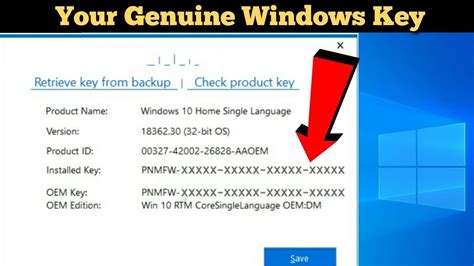 How To Know Windows Genuine Oem Product Key Retrieve Windows Oem