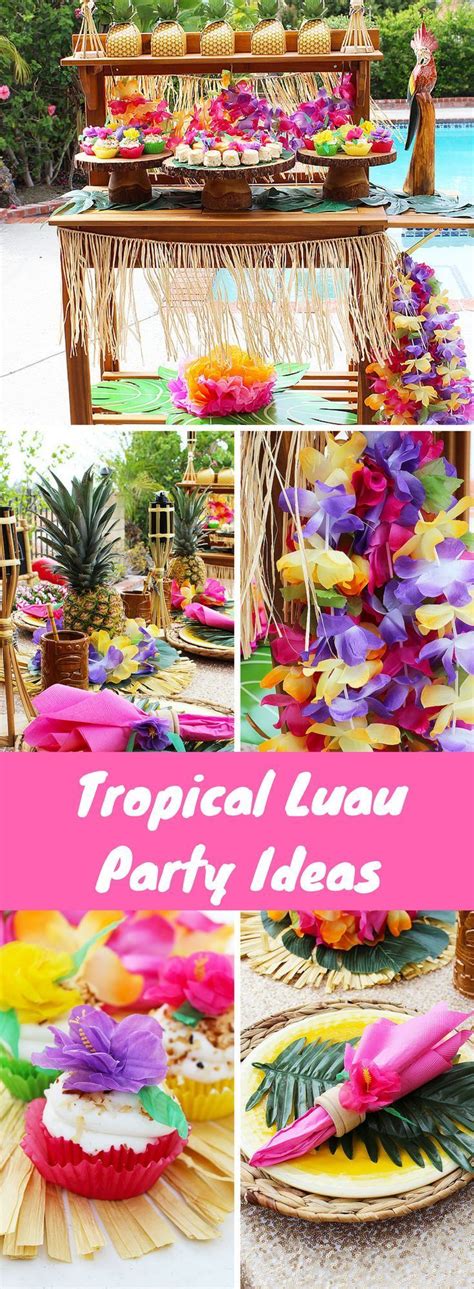 easy luau party ideas michelle s party plan it luau theme party luau party decorations