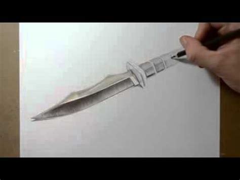 It did not last long. How to Draw a Dagger Knife Realistic Colored Drawing ...