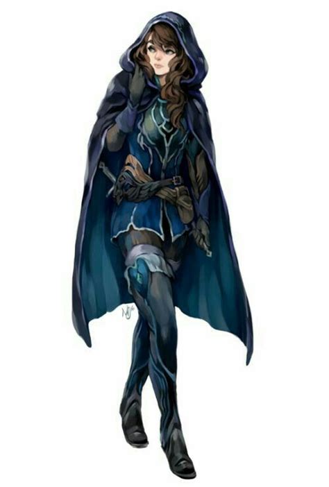 Female Human Rogue Pathfinder PFRPG DND D D D Fantasy Female Character Design Rpg Character