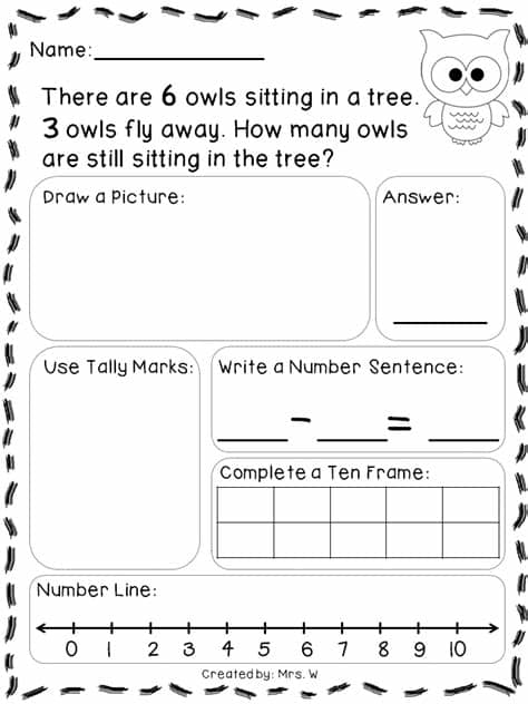 Subtraction Word Problems (With images) | 1st grade math ...