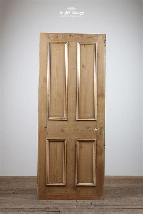 Original Stripped Pine Four Panel Door