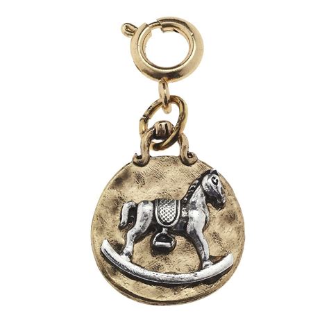 Antique Gold And Antique Silver Rocking Horse Charm In 2022 Baby