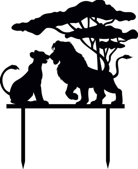 Simba And Nala Cake Topper The Lion King Wedding Cake Topper Etsy