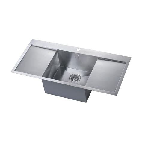 Once you purchase this one, you the depth of this sink is about 10 inches deep which give you lots of space for cleaning and placing another single bowl kitchen sink for you is from frankeusa which is already clear that this product. ZENUNO DEEP 1.0 Bowl Sink With Double Drainer - Sinks-Taps.com