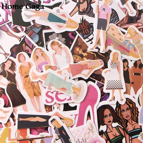 Homegaga 22pcs Sex And City Sexy Women Collection Scrapbooking Decal