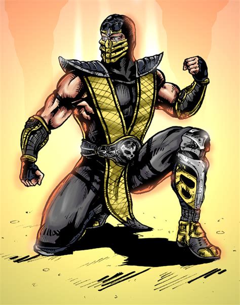 Scorpion Mortal Kombat Dibujo Imagui