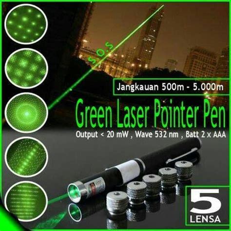 Jual Dijual Green Laser Pointer Hijau 5 Mata Berkualitas Di Lapak