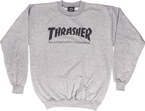 Thrasher Mag Logo Crewneck Sweatshirt Thrasher Crew Sweat Gry