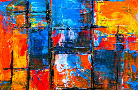 Blue And Orange Abstract Painting · Free Stock Photo
