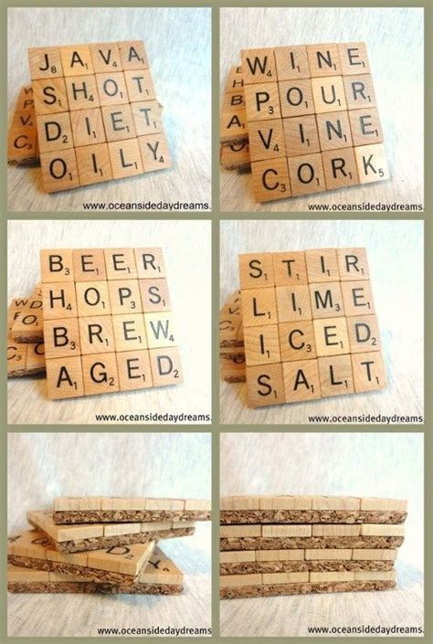 Pin By Maddy Anderson On Craft Scrabble Crafts Scrabble Coasters