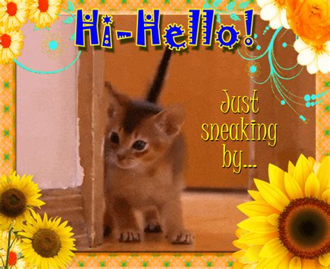 Just Sneaking By Free Hi Hello Ecards Greeting Cards 123 Greetings